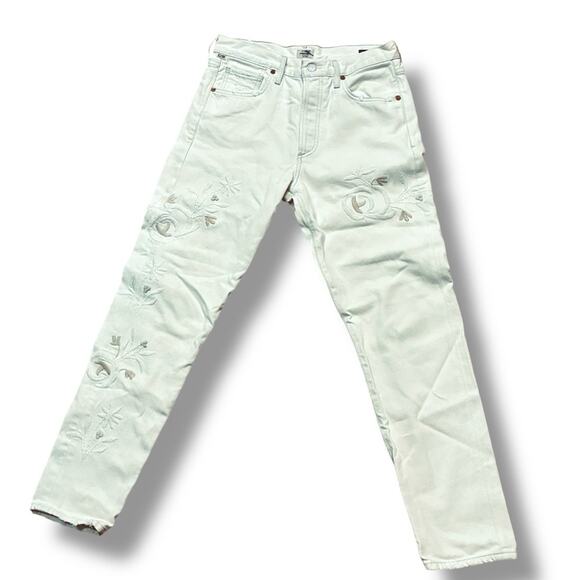 Citizens Of Humanity Cream Ankle Jeans - Picture 5 of 13